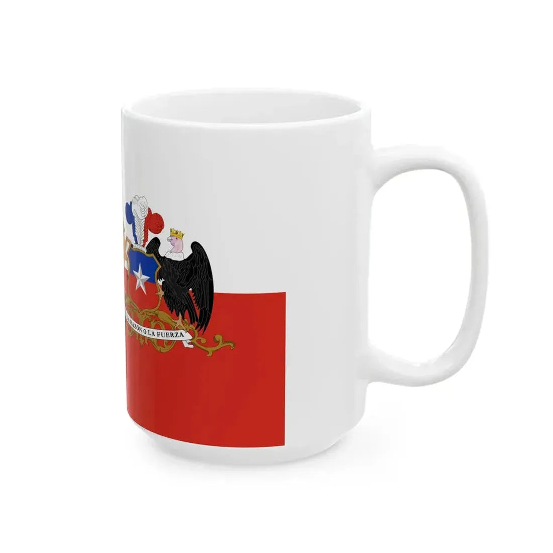 Flag of the President of Chile 2 (Chile) White Coffee Mug - Go Mug Yourself