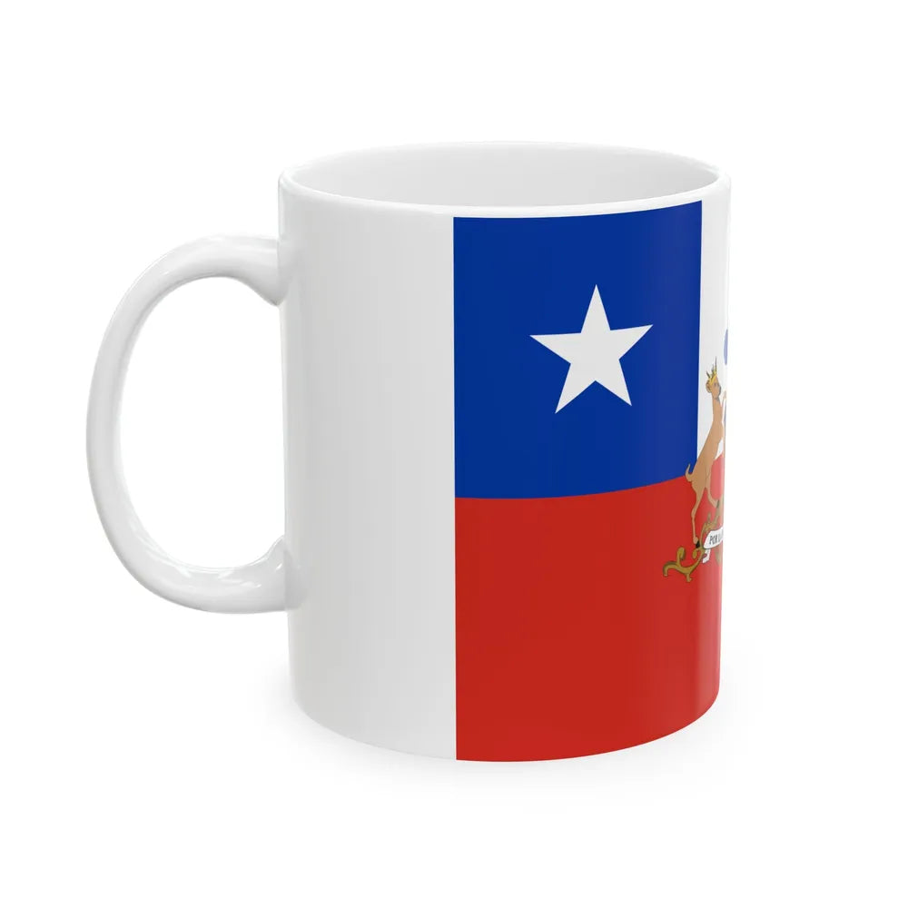 Flag of the President of Chile (Chile) White Coffee Mug - Go Mug Yourself
