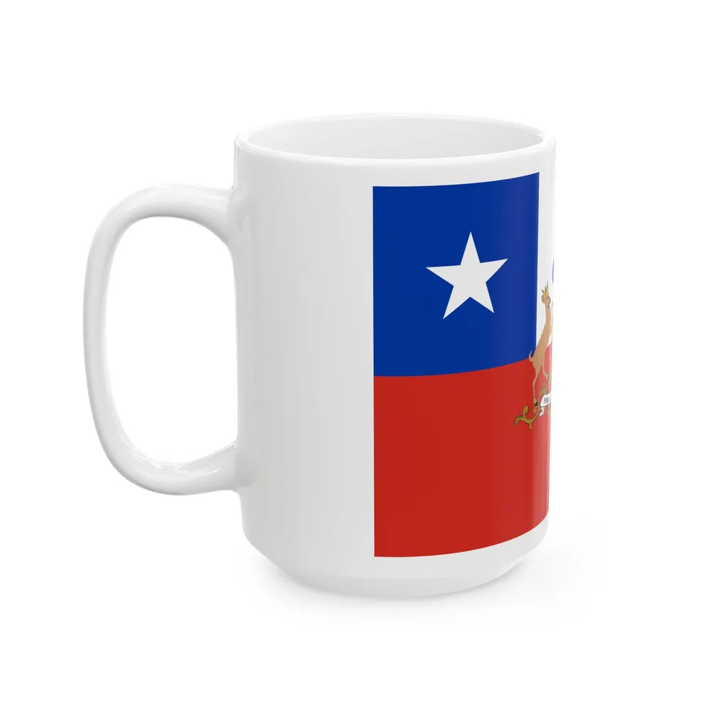 Flag of the President of Chile (Chile) White Coffee Mug - Go Mug Yourself