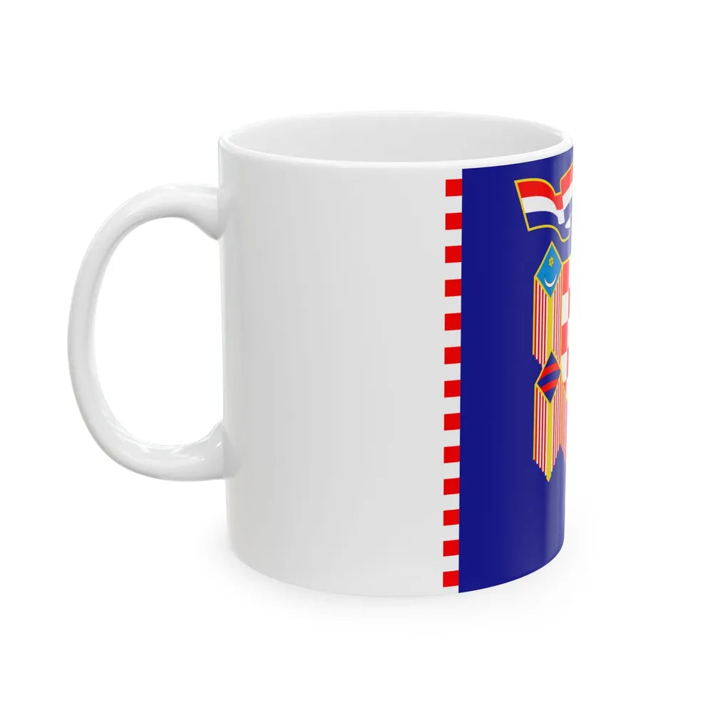 Flag of the President of Croatia (Croatia) White Coffee Mug - Go Mug Yourself
