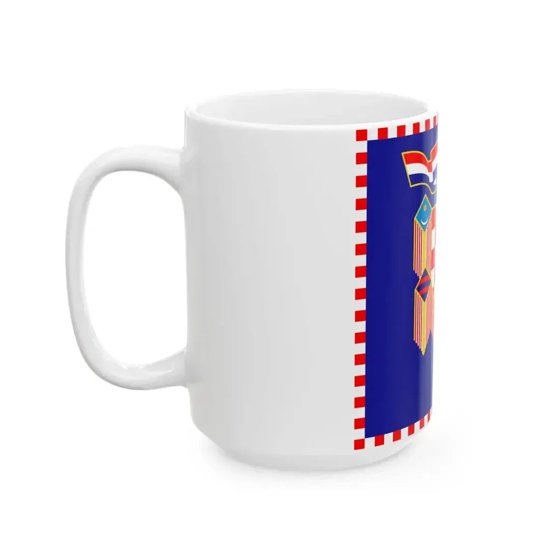 Flag of the President of Croatia (Croatia) White Coffee Mug - Go Mug Yourself