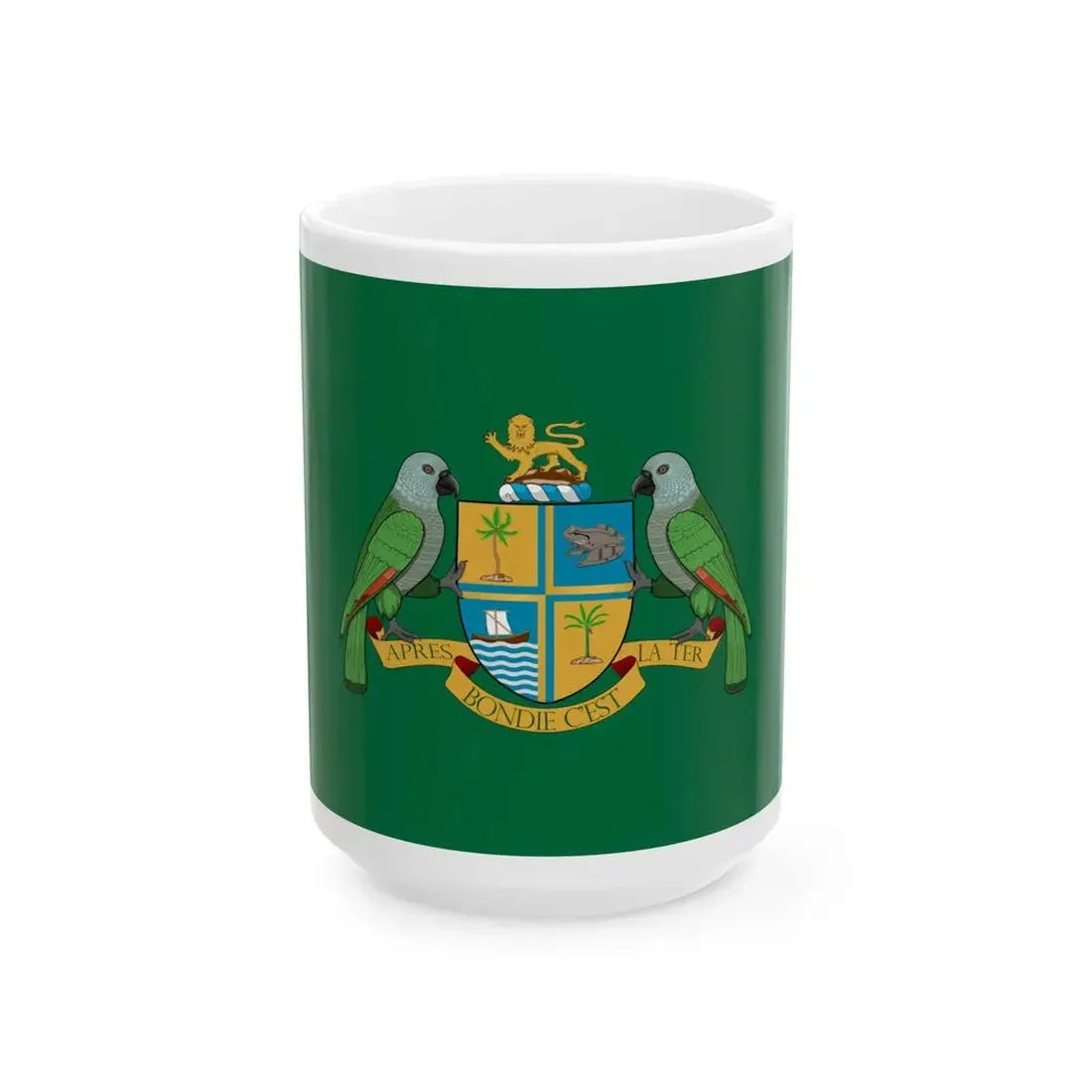 Flag of the President of Dominica (Dominica) White Coffee Mug 15oz - Go Mug Yourself
