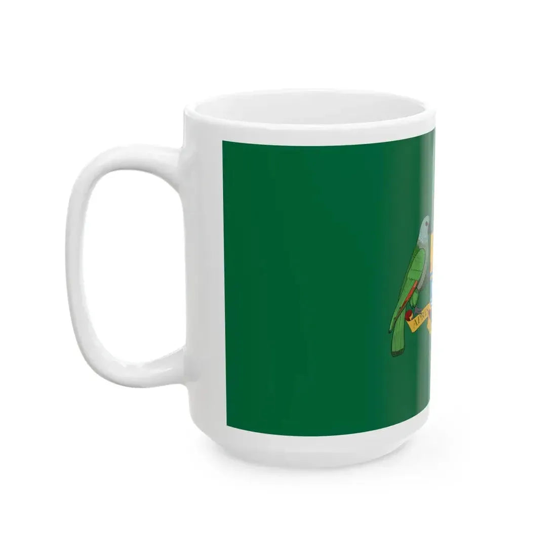 Flag of the President of Dominica (Dominica) White Coffee Mug - Go Mug Yourself