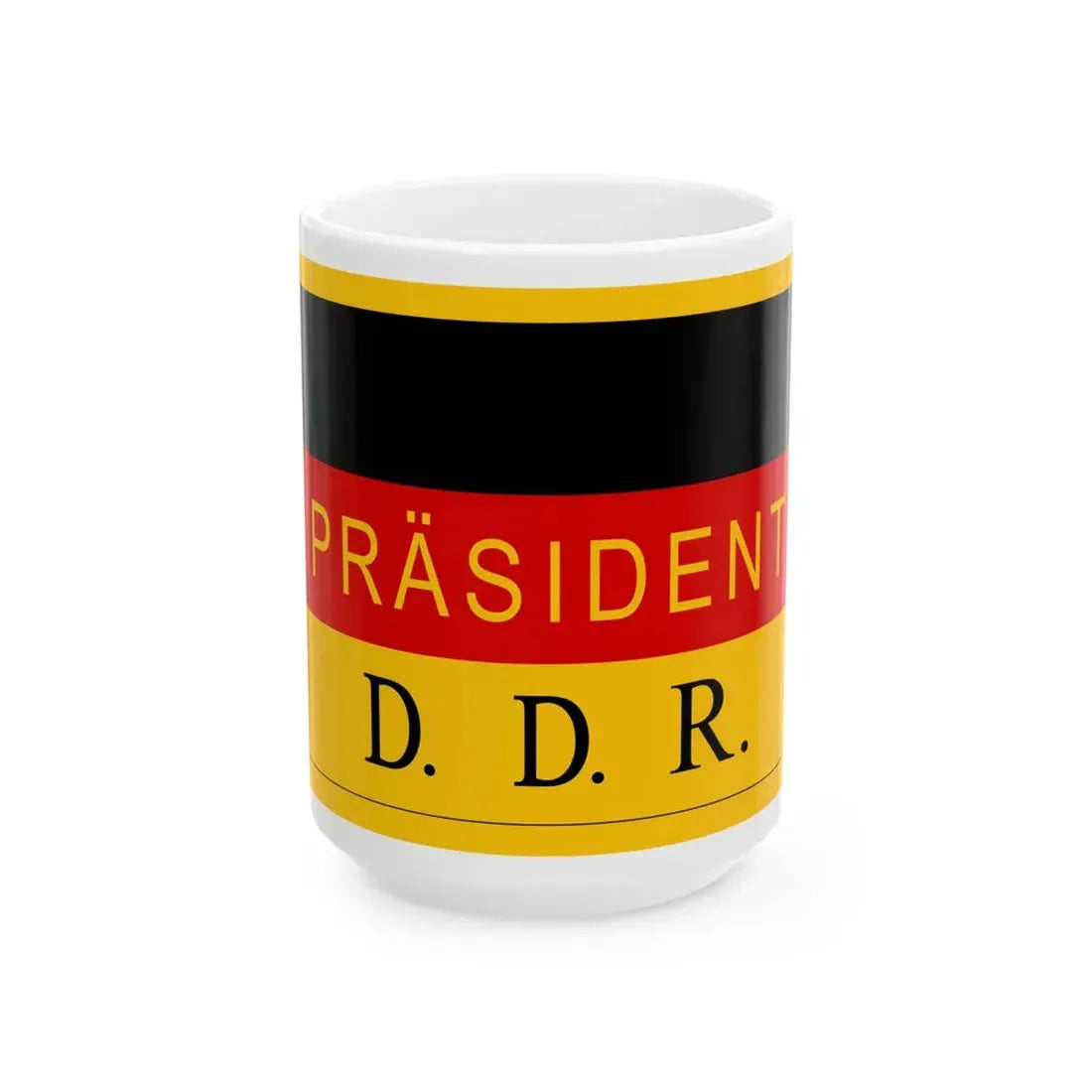 Flag of the President of East Germany 1949-1950 (Germany) White Coffee Mug 15oz - Go Mug Yourself