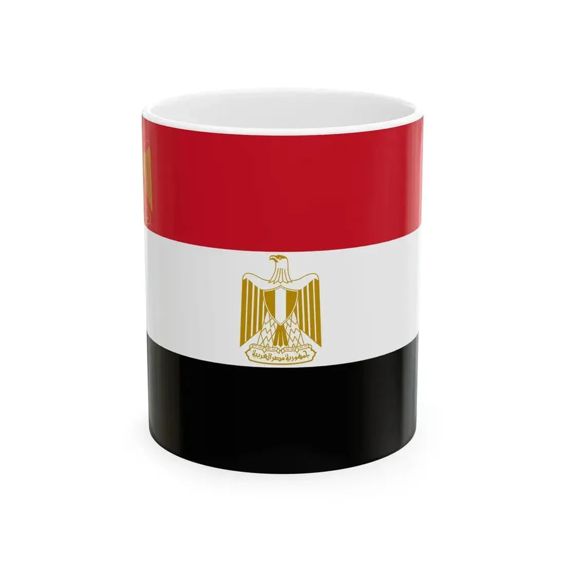 Flag of the President of Egypt (Egypt) White Coffee Mug 11oz - Go Mug Yourself
