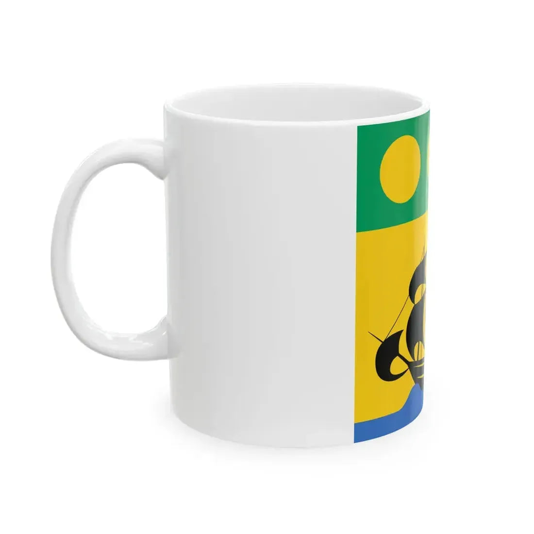 Flag of the President of Gabon 1960-1990 (Gabon) White Coffee Mug - Go Mug Yourself