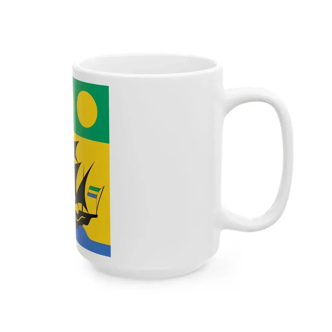 Flag of the President of Gabon 1960-1990 (Gabon) White Coffee Mug - Go Mug Yourself