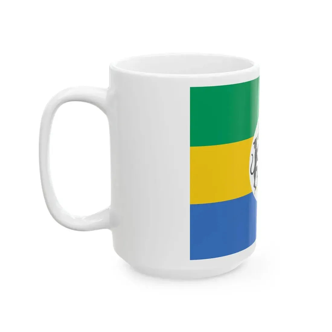 Flag of the President of Gabon 1990-2016 (Gabon) White Coffee Mug - Go Mug Yourself