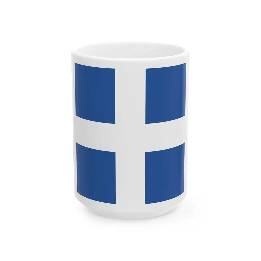 Flag of the President of Greece 1924-1935 (Greece) White Coffee Mug 15oz - Go Mug Yourself