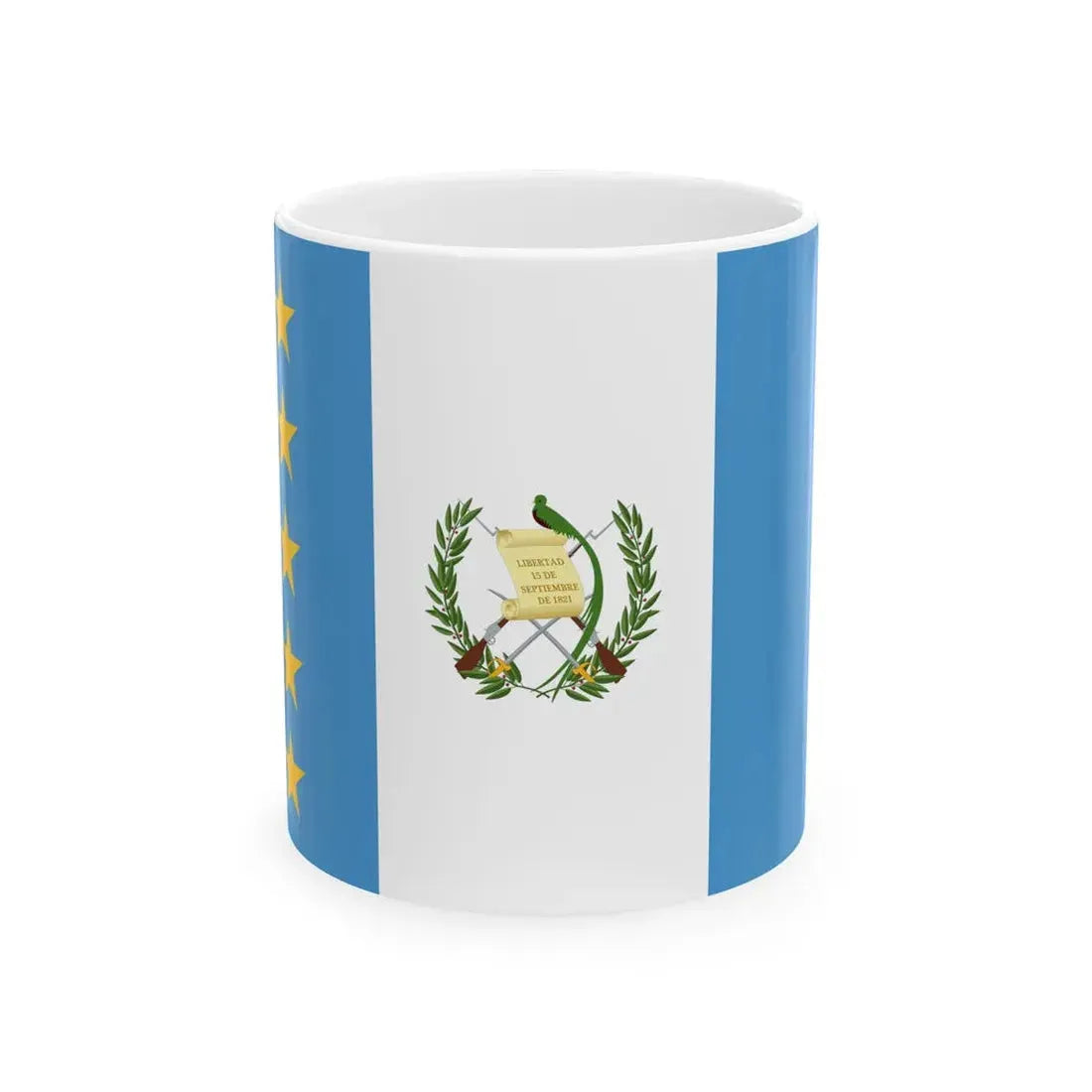 Flag of the President of Guatemala (Guatemala) White Coffee Mug 11oz - Go Mug Yourself