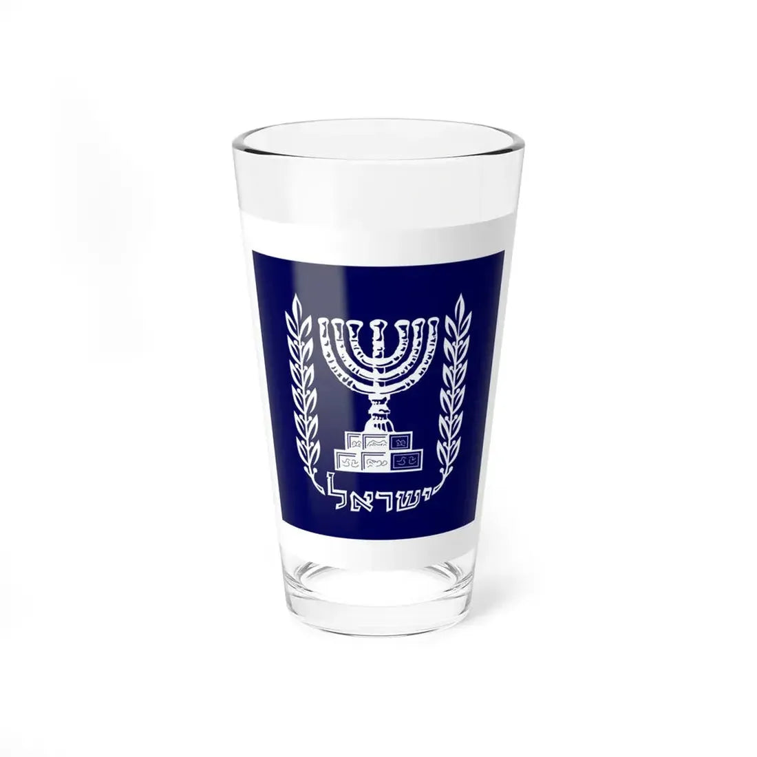 Flag of the President of Israel (Israel) Pint Glass 16oz 16oz - Go Mug Yourself