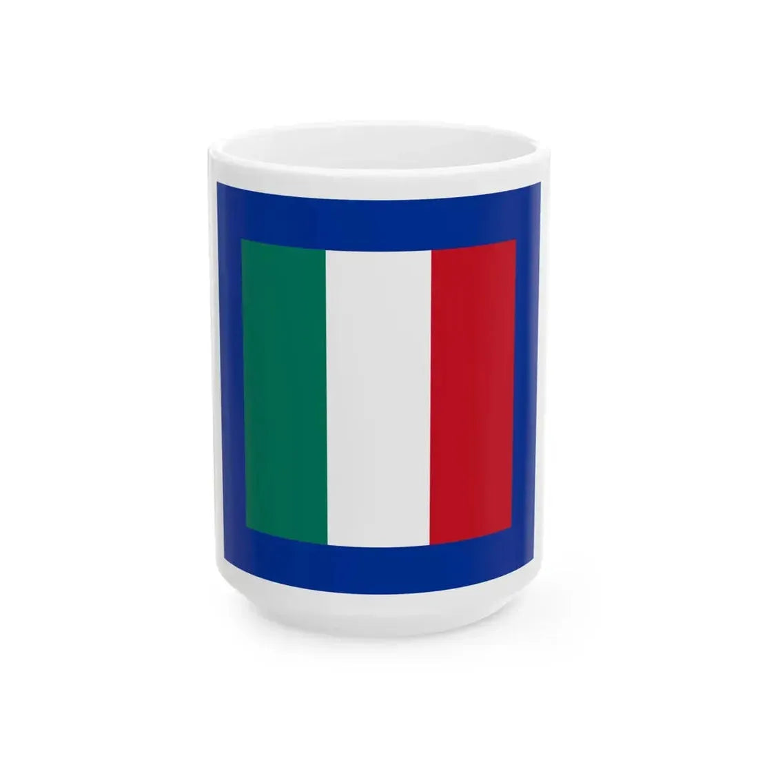 Flag of the President of Italy 1990-1992 (Italy) White Coffee Mug 15oz - Go Mug Yourself