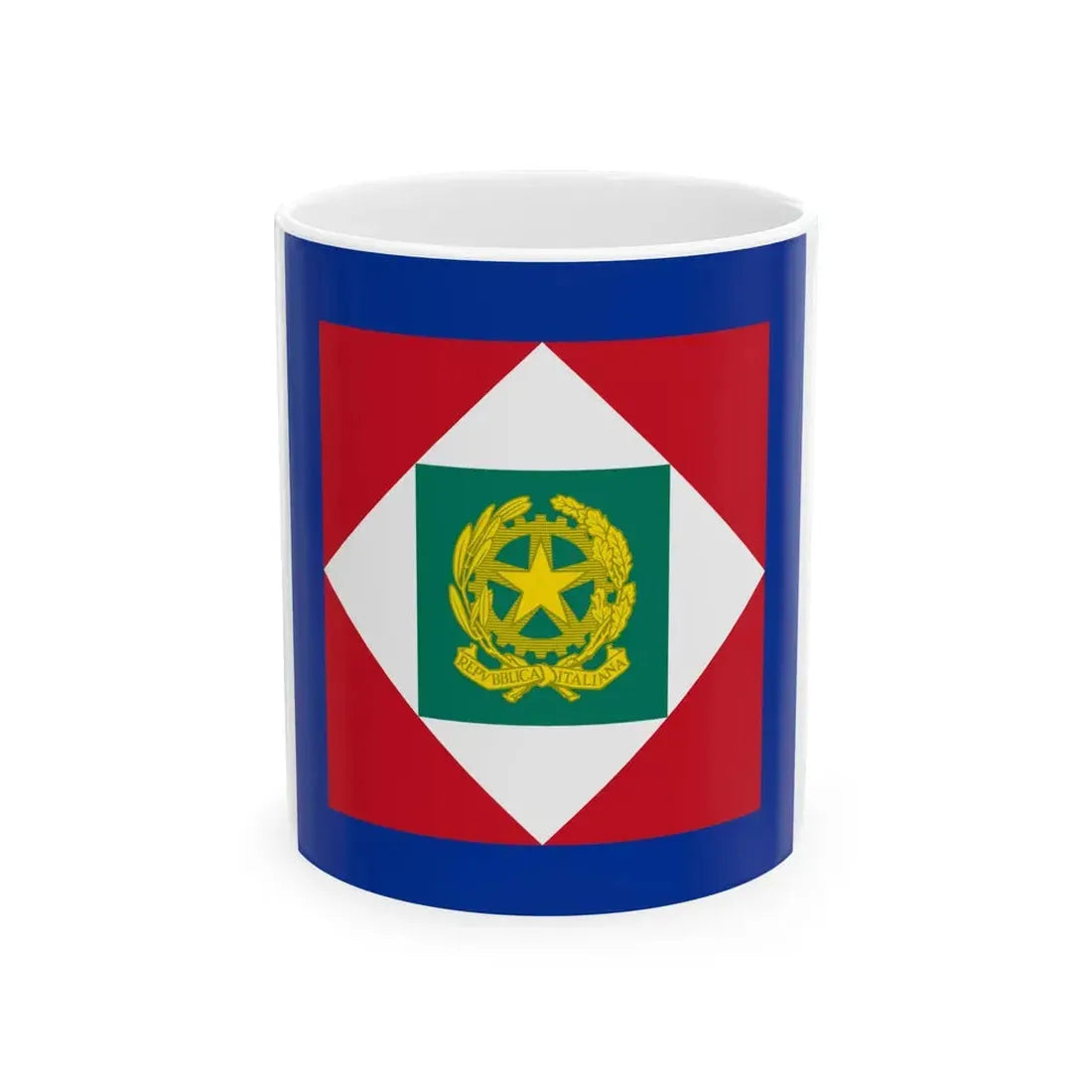 Flag of the President of Italy 2000-2003 (Italy) White Coffee Mug 11oz - Go Mug Yourself