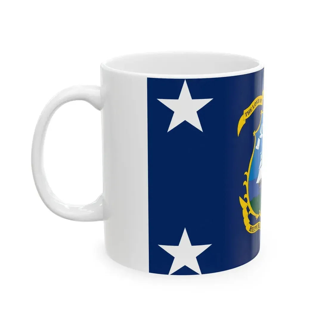 Flag of the President of Liberia (Liberia) White Coffee Mug - Go Mug Yourself