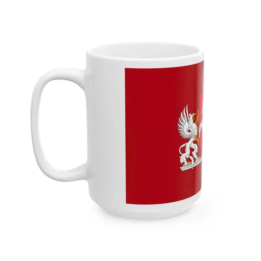 Flag of the President of Lithuania 3-5 (Lithuania) White Coffee Mug - Go Mug Yourself