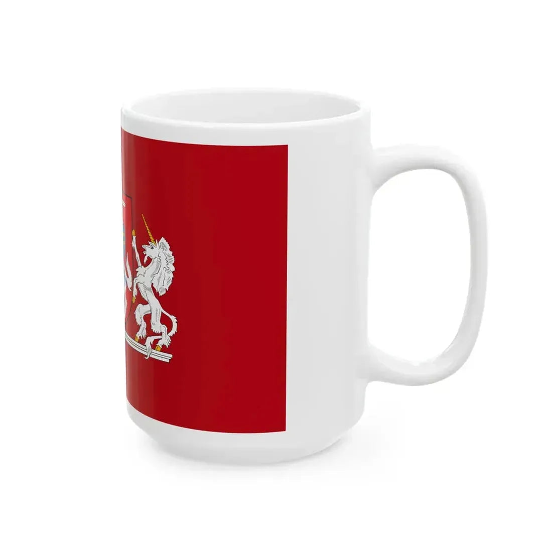 Flag of the President of Lithuania 3-5 (Lithuania) White Coffee Mug - Go Mug Yourself