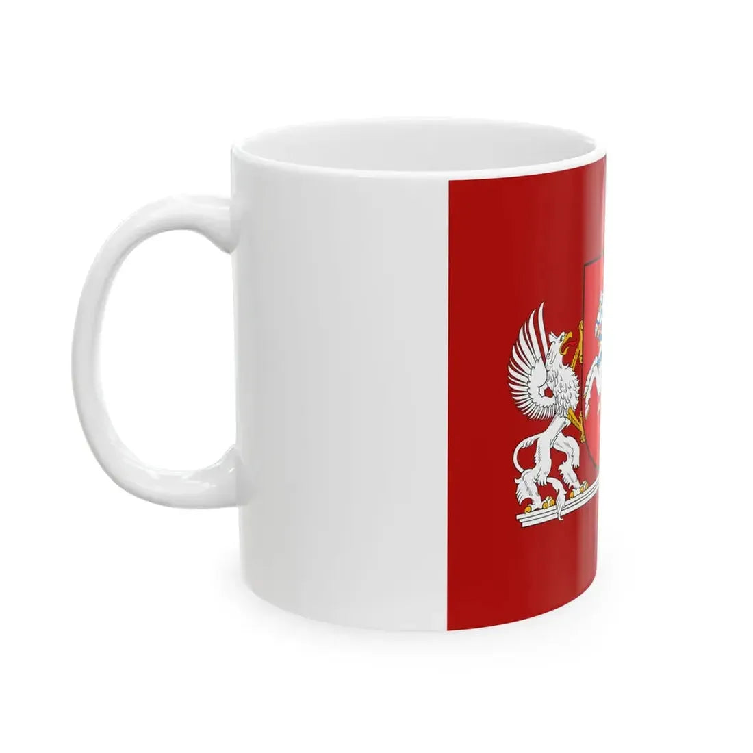 Flag of the President of Lithuania (Lithuania) White Coffee Mug - Go Mug Yourself