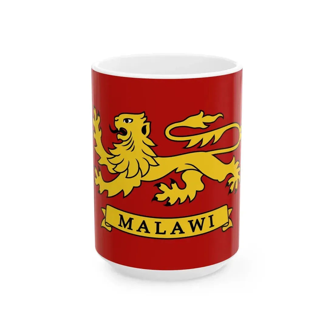 Flag of the President of Malawi (Malawi) White Coffee Mug 15oz - Go Mug Yourself