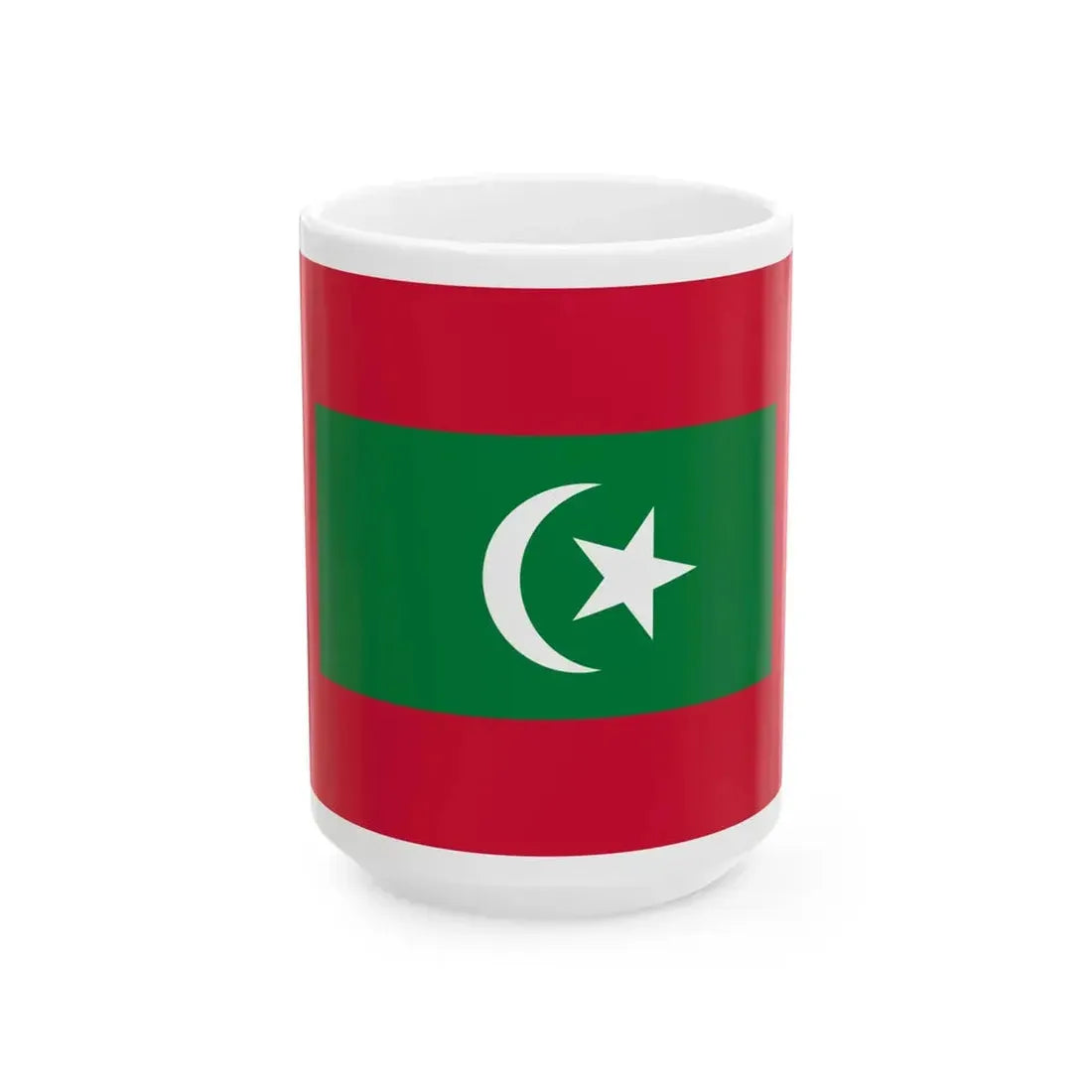 Flag of the President of Maldives (Maldives) White Coffee Mug 15oz - Go Mug Yourself