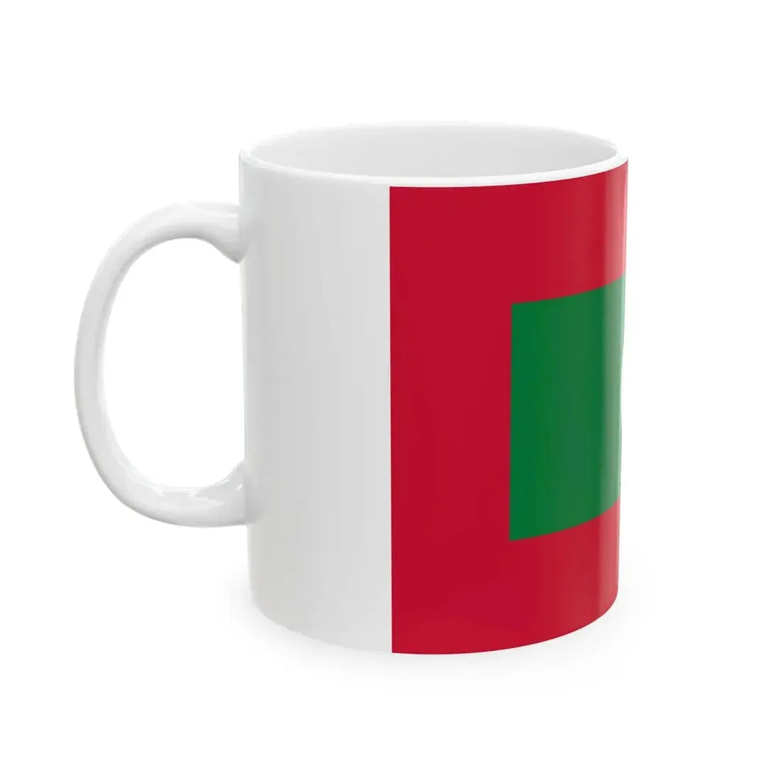 Flag of the President of Maldives (Maldives) White Coffee Mug - Go Mug Yourself