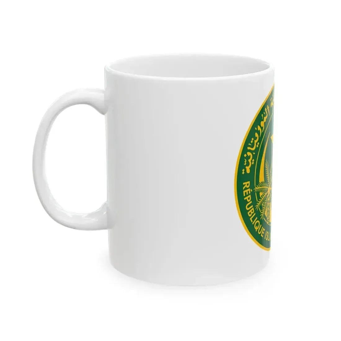 Flag of the president of Mauritania 1959-2018 (Mauritania) White Coffee Mug - Go Mug Yourself