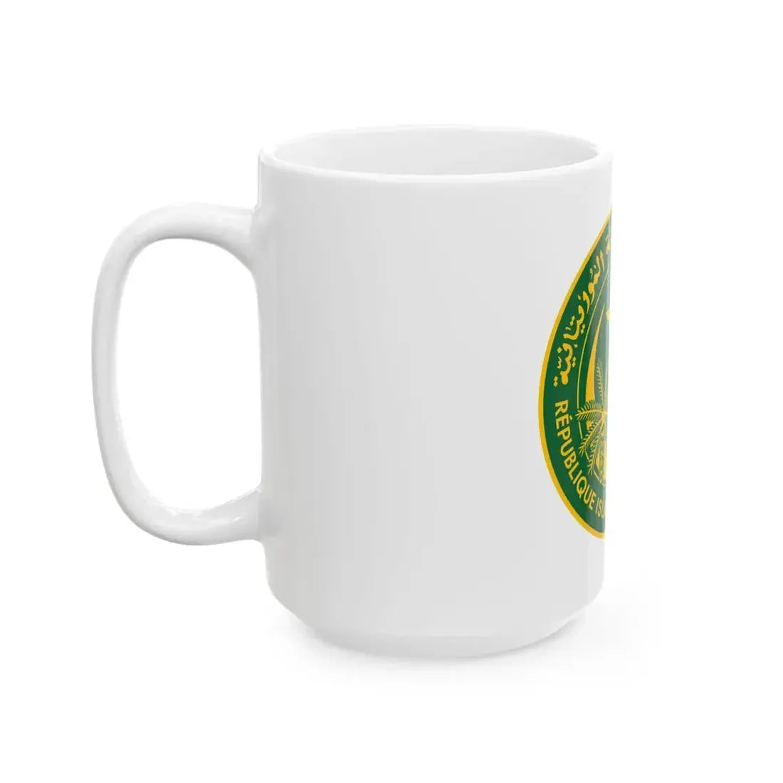 Flag of the president of Mauritania 1959-2018 (Mauritania) White Coffee Mug - Go Mug Yourself