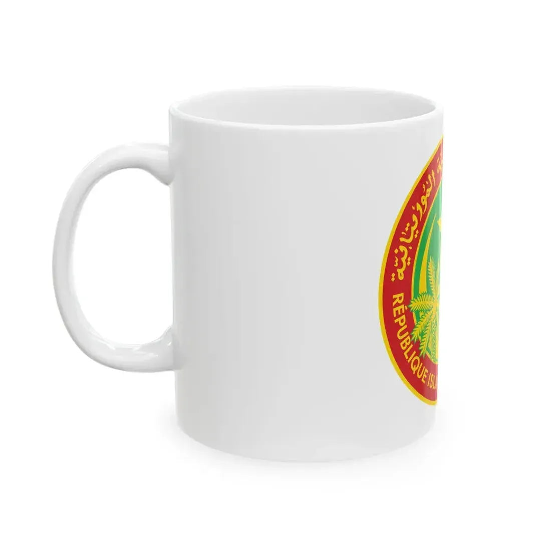 Flag of the president of Mauritania (Mauritania) White Coffee Mug - Go Mug Yourself