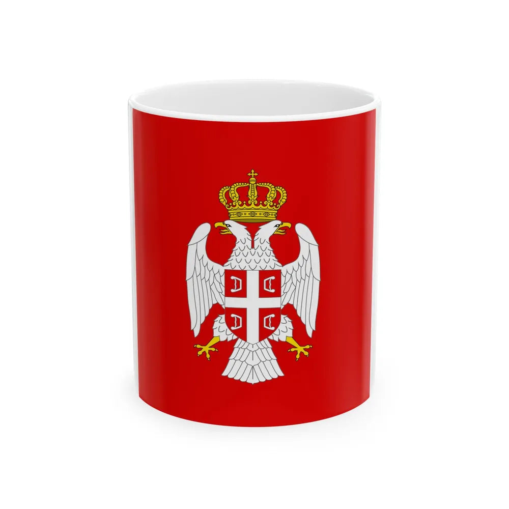 Flag of the President of Republika Srpska 1995-2007 (Bosnia and Herzegovina) White Coffee Mug 11oz - Go Mug Yourself