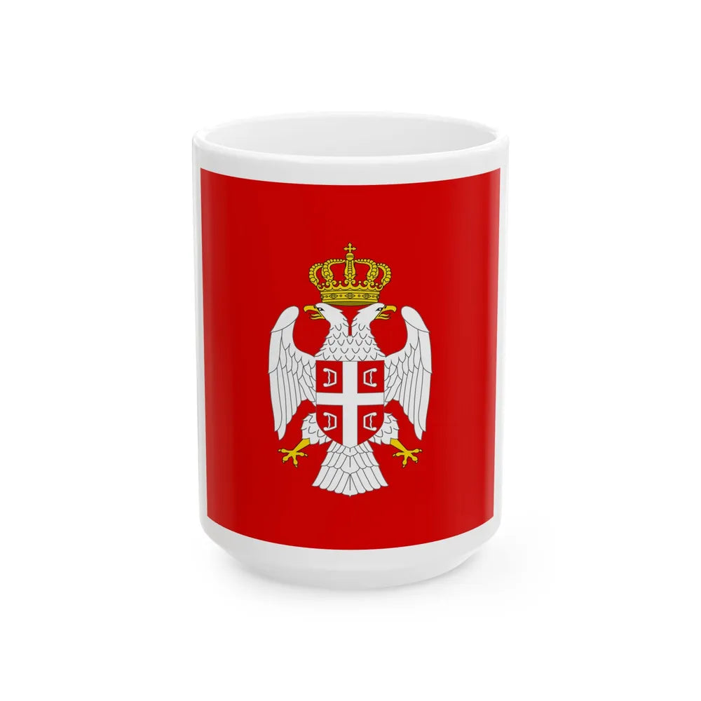 Flag of the President of Republika Srpska 1995-2007 (Bosnia and Herzegovina) White Coffee Mug 15oz - Go Mug Yourself