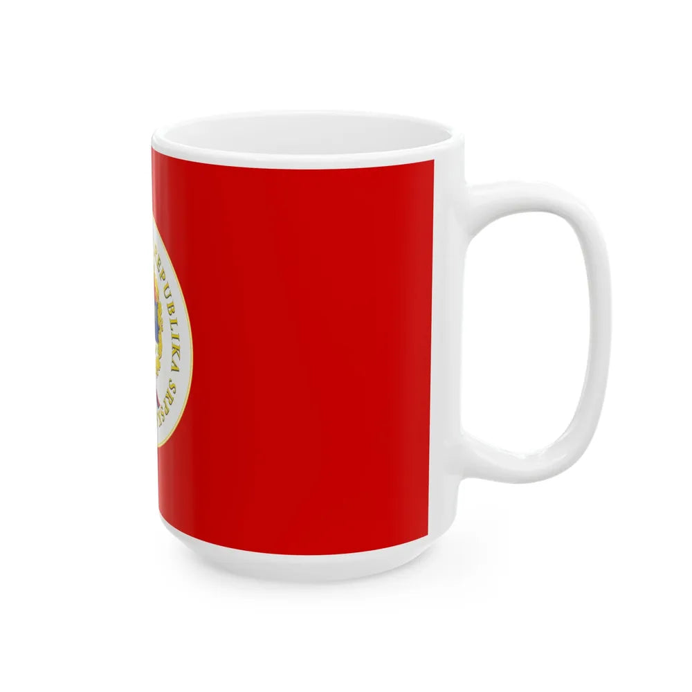 Flag of the President of Republika Srpska (Bosnia and Herzegovina) White Coffee Mug - Go Mug Yourself