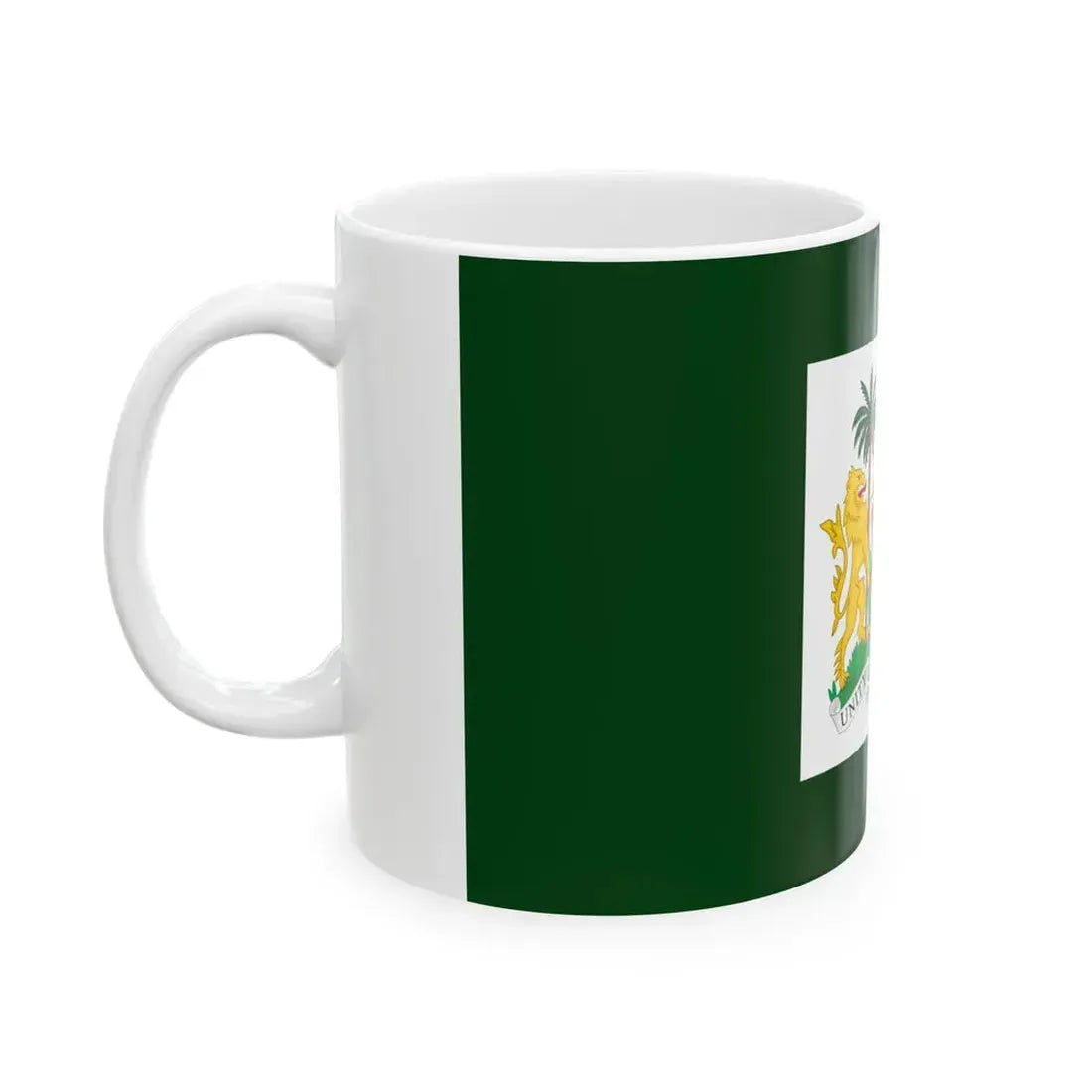 Flag of the President of Sierra Leone (Sierra Leone) White Coffee Mug - Go Mug Yourself
