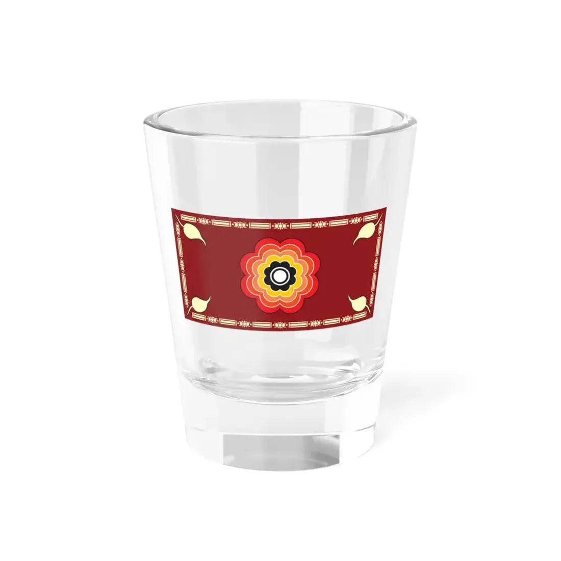 Flag of the President of Sri Lanka 2015-2019 (Sri Lanka) Shot Glass 1.5oz 1.5oz - Go Mug Yourself