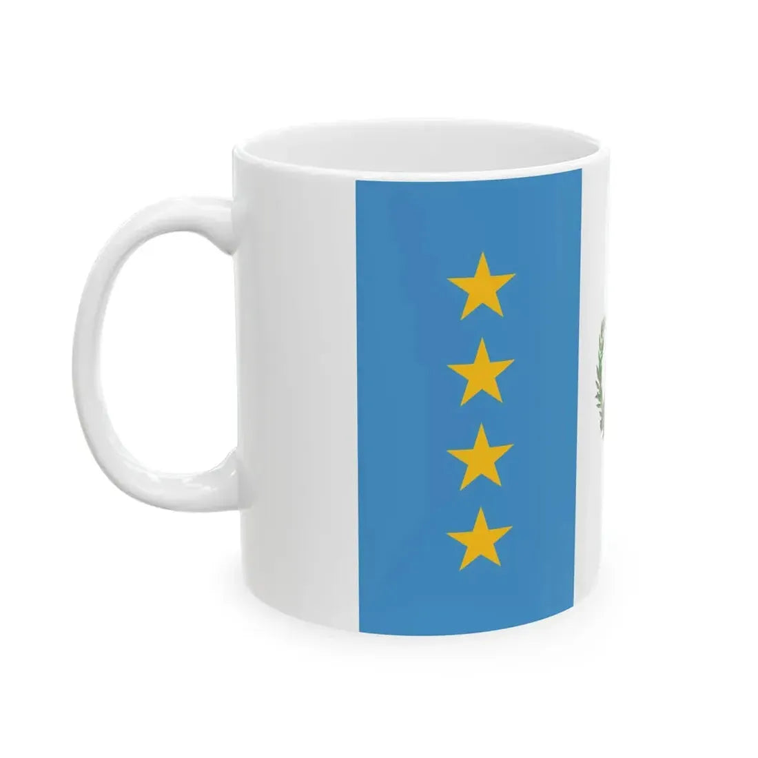 Flag of the President of the Congress of Guatemala (Guatemala) White Coffee Mug - Go Mug Yourself