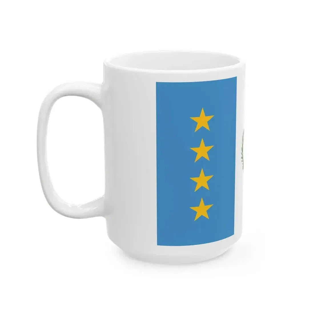 Flag of the President of the Congress of Guatemala (Guatemala) White Coffee Mug - Go Mug Yourself