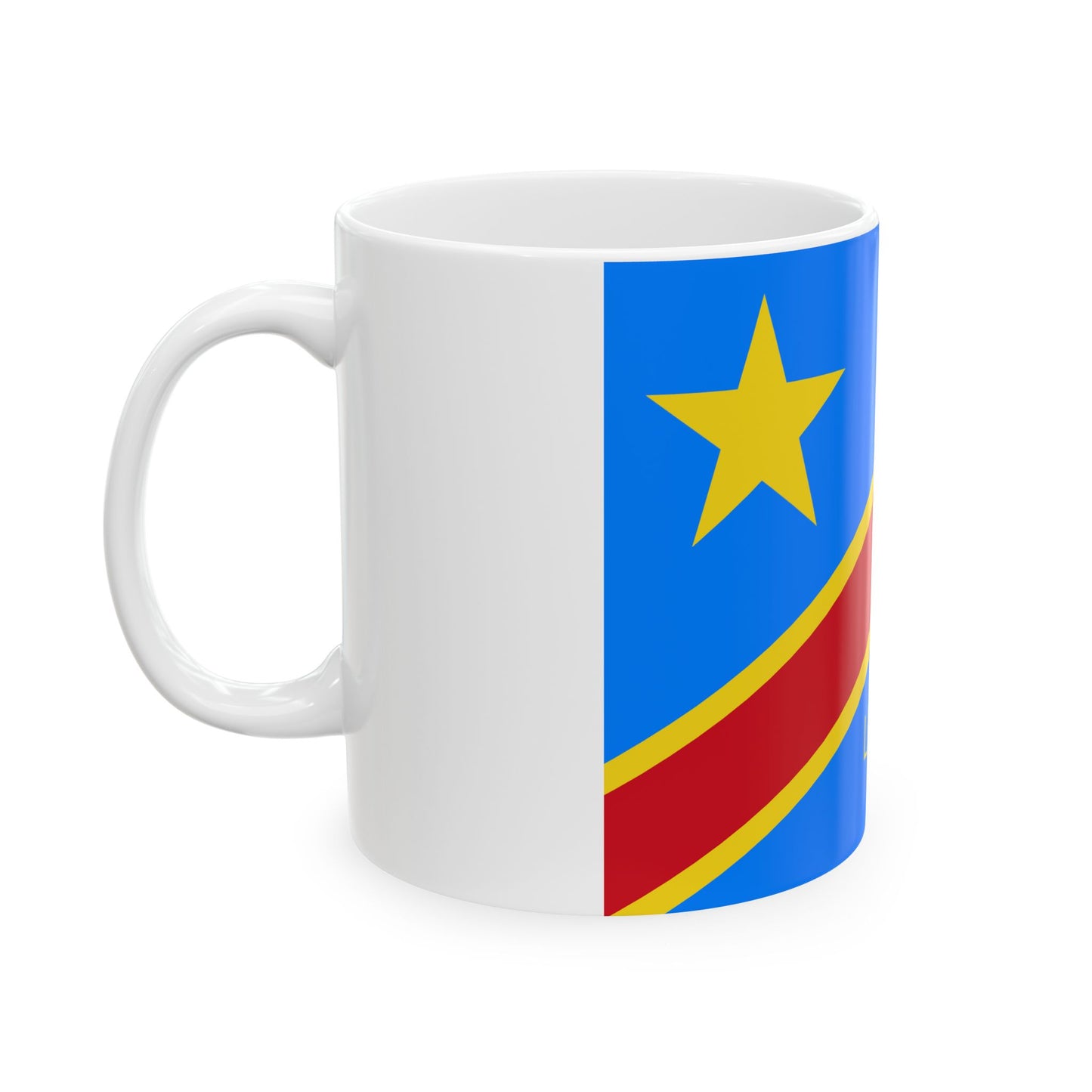 Flag of the President of the Democratic Republic of the Congo (Congo) White Coffee Mug-Go Mug Yourself