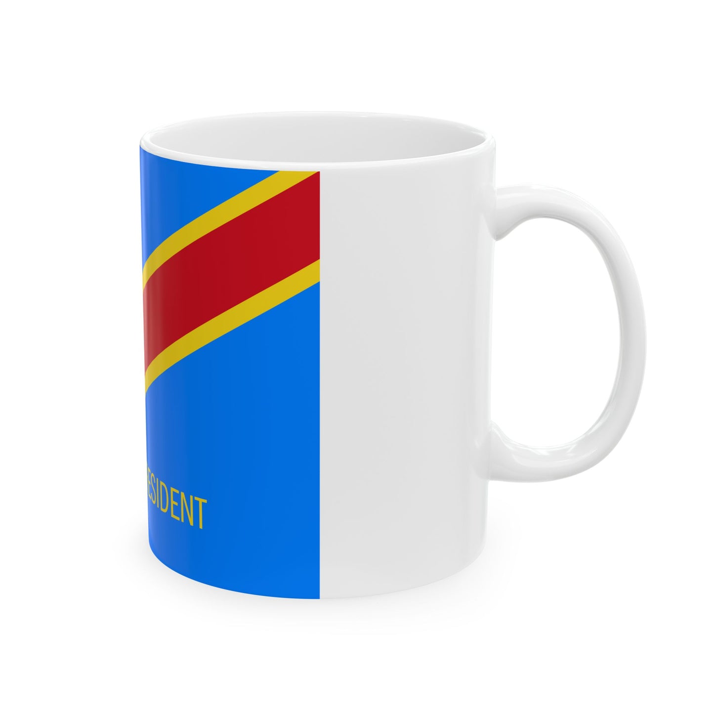 Flag of the President of the Democratic Republic of the Congo (Congo) White Coffee Mug-Go Mug Yourself
