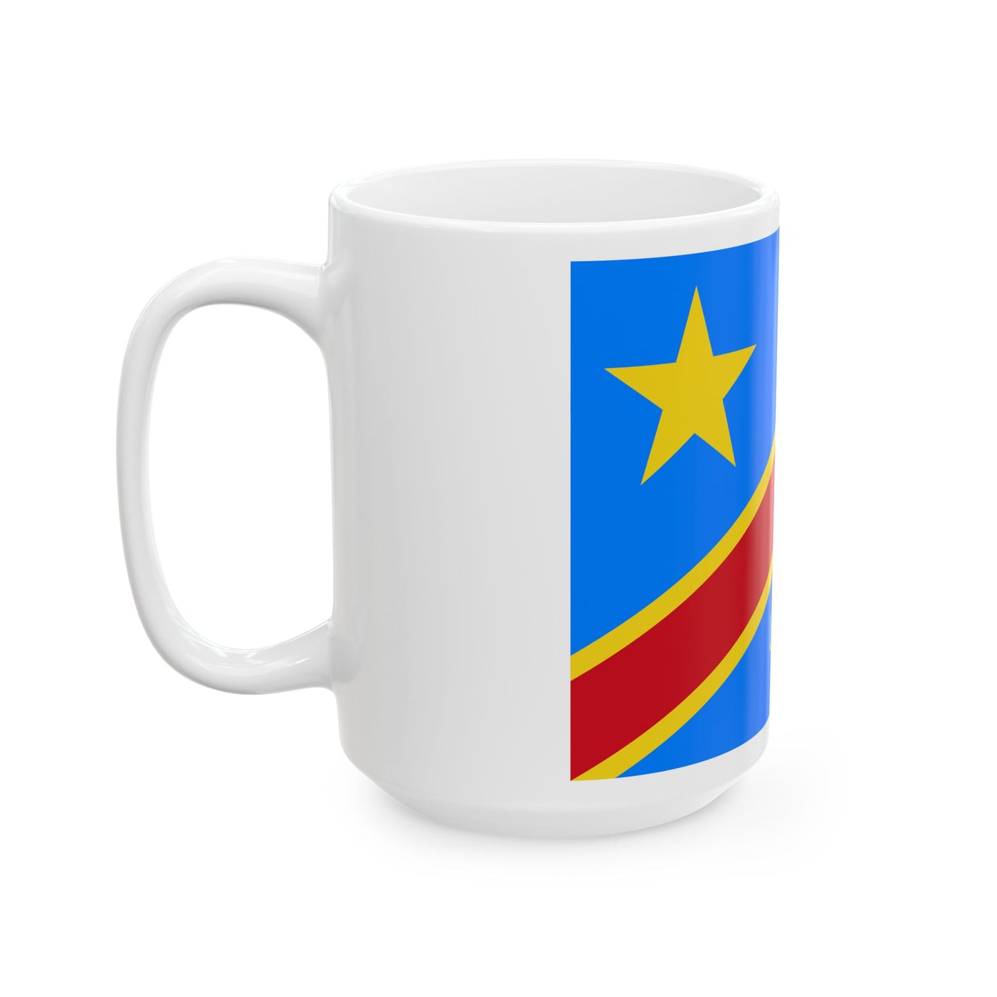 Flag of the President of the Democratic Republic of the Congo (Congo) White Coffee Mug-Go Mug Yourself
