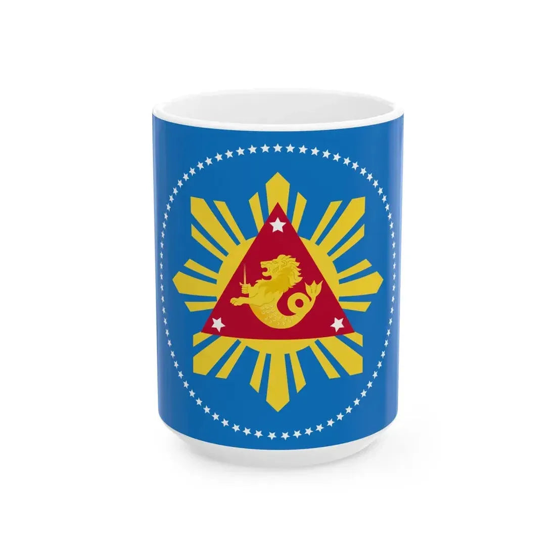 Flag of the President of the Philippines 1986-2004 (Philippines) White Coffee Mug 15oz - Go Mug Yourself