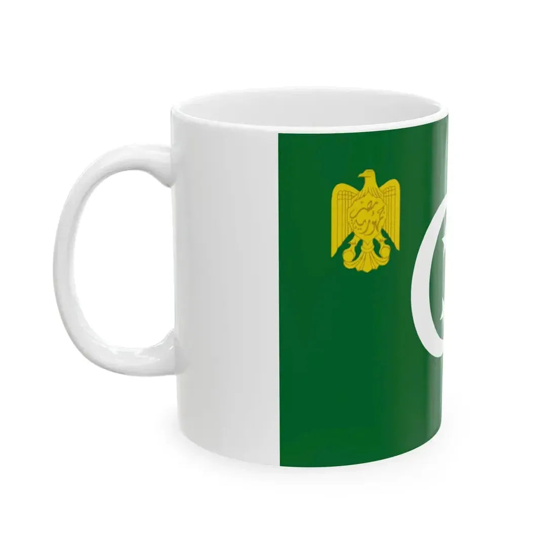 Flag of the President of the Republic of Egypt 1953-1958 (Egypt) White Coffee Mug - Go Mug Yourself