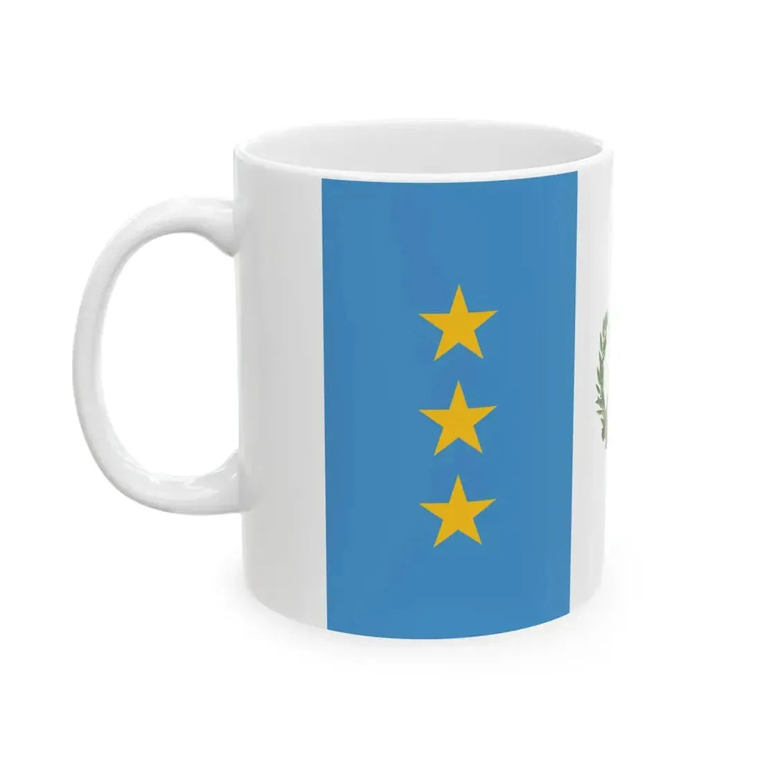 Flag of the President of the Supreme Court of Justice of Guatemala (Guatemala) White Coffee Mug - Go Mug Yourself