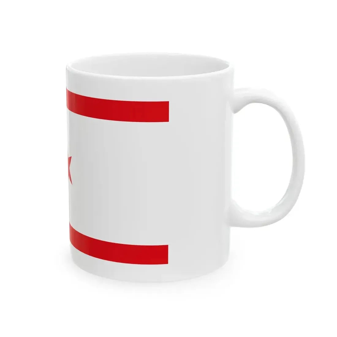 Flag of the President of the Turkish Republic of Northern Cyprus (Cyprus) White Coffee Mug - Go Mug Yourself
