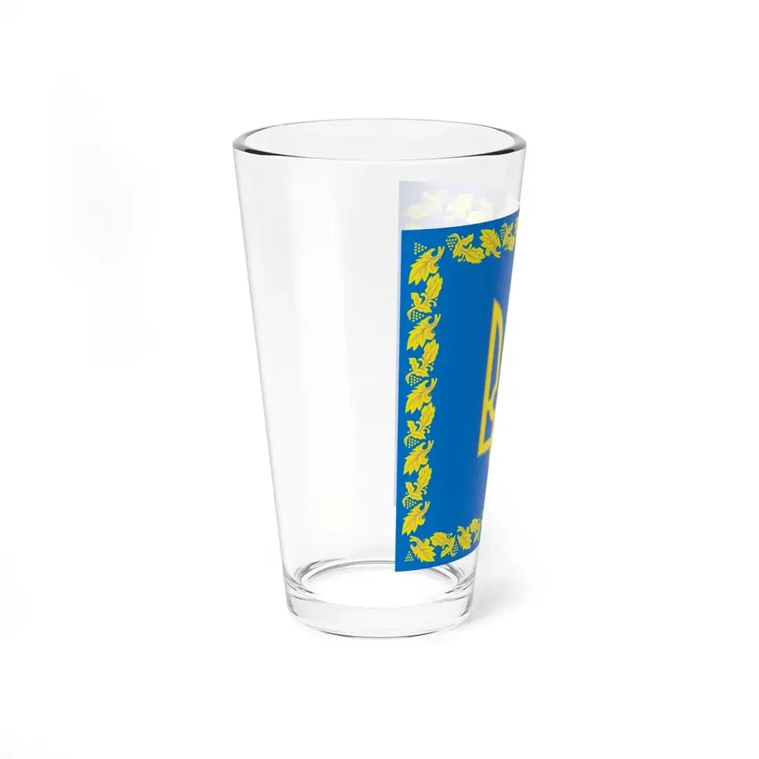 Flag of the President of Ukraine 1999-2006 detailed (Ukraine) Pint Glass 16oz - Go Mug Yourself