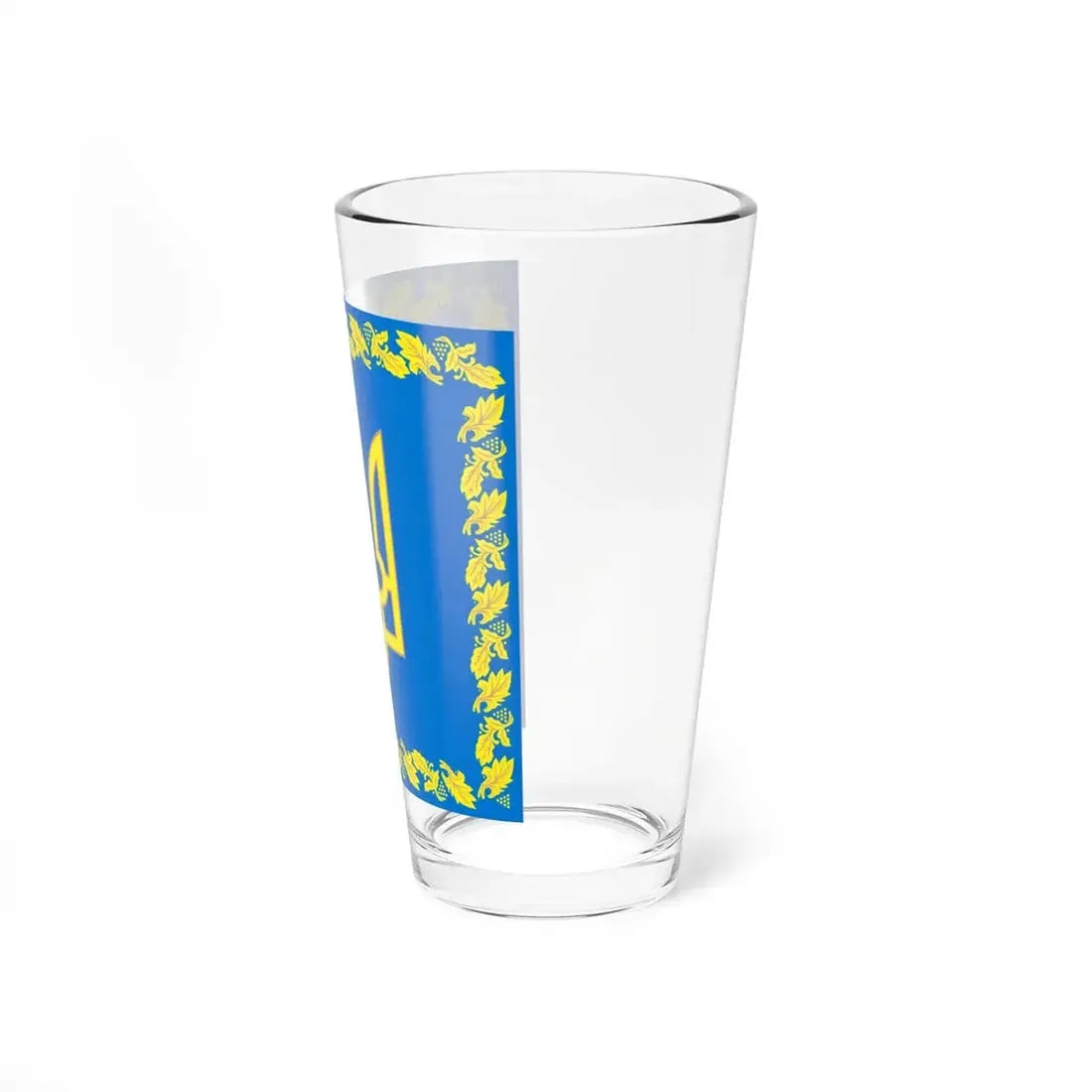 Flag of the President of Ukraine 1999-2006 detailed (Ukraine) Pint Glass 16oz - Go Mug Yourself