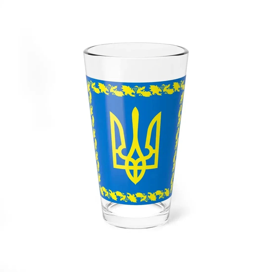 Flag of the President of Ukraine 1999-2006 (Ukraine) Pint Glass 16oz 16oz - Go Mug Yourself