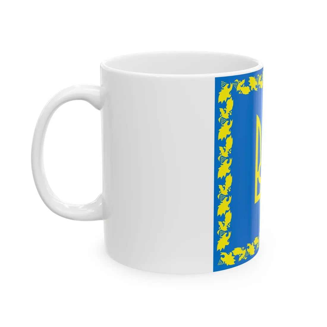 Flag of the President of Ukraine 1999-2006 (Ukraine) White Coffee Mug - Go Mug Yourself