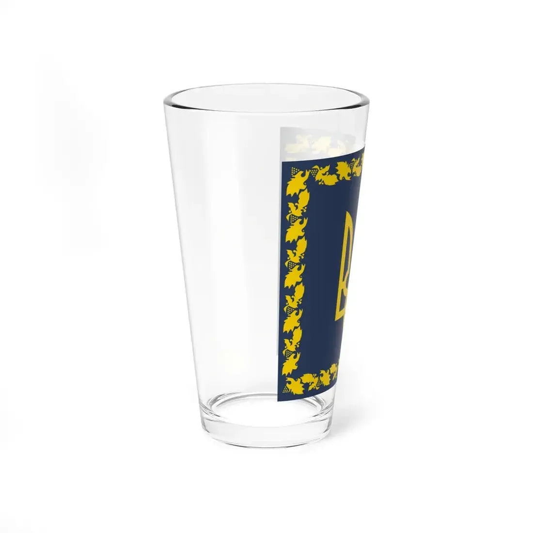 Flag of the President of Ukraine dark shade variant (Ukraine) Pint Glass 16oz - Go Mug Yourself