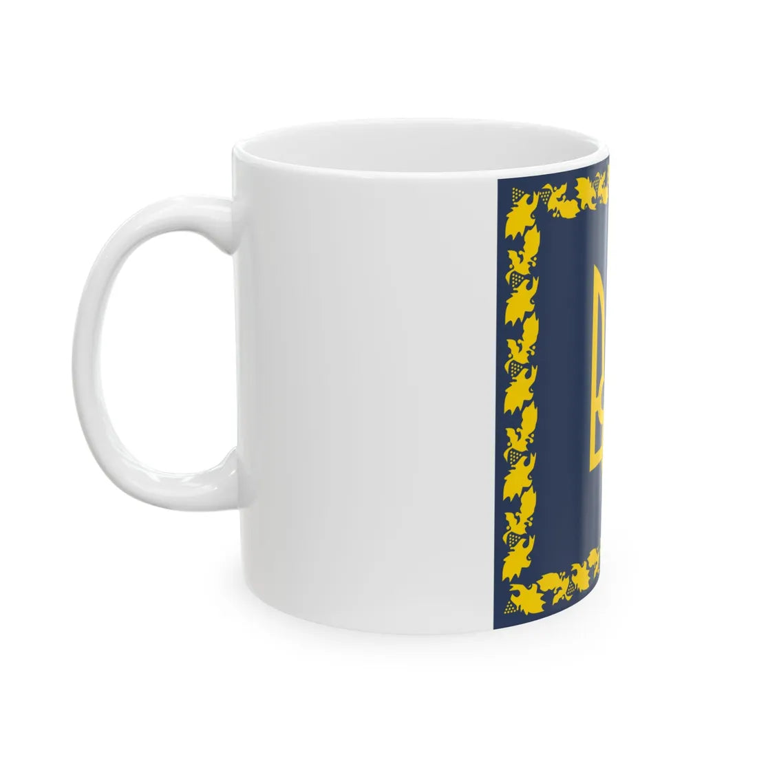 Flag of the President of Ukraine dark shade variant (Ukraine) White Coffee Mug - Go Mug Yourself