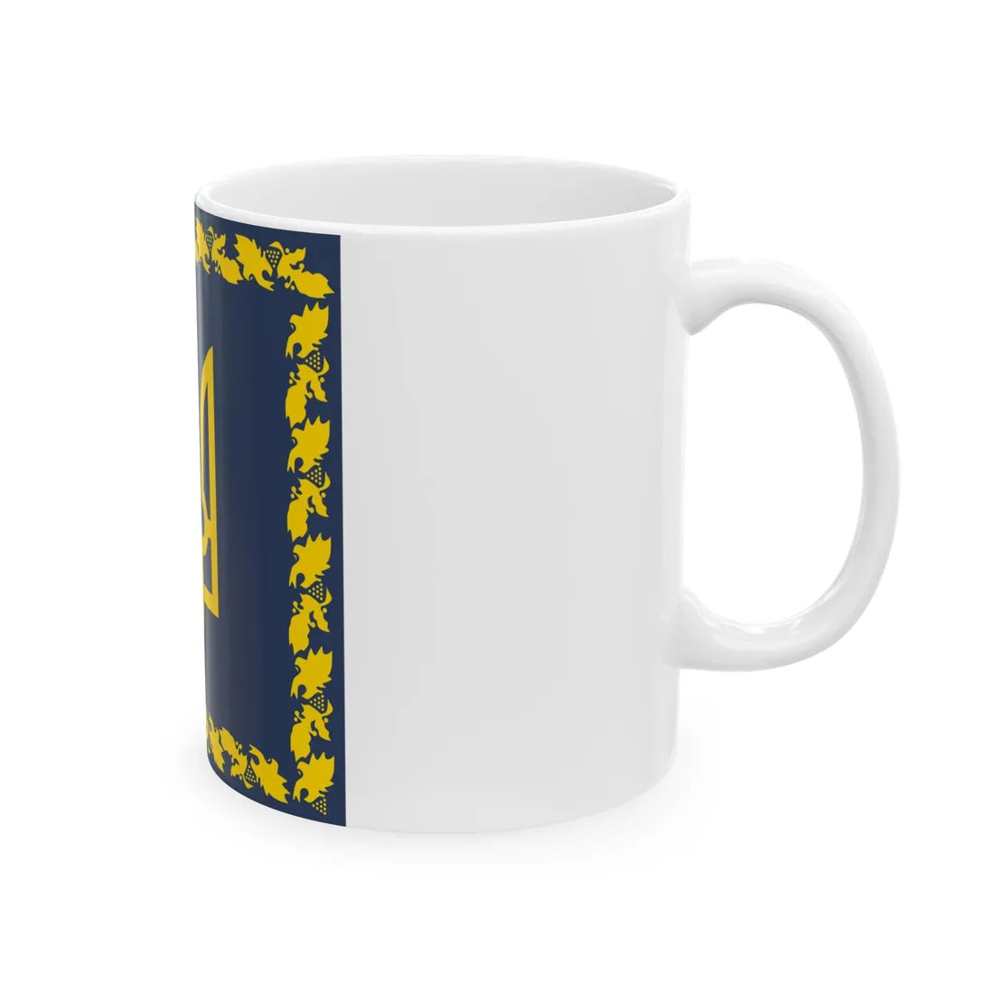 Flag of the President of Ukraine dark shade variant (Ukraine) White Coffee Mug - Go Mug Yourself