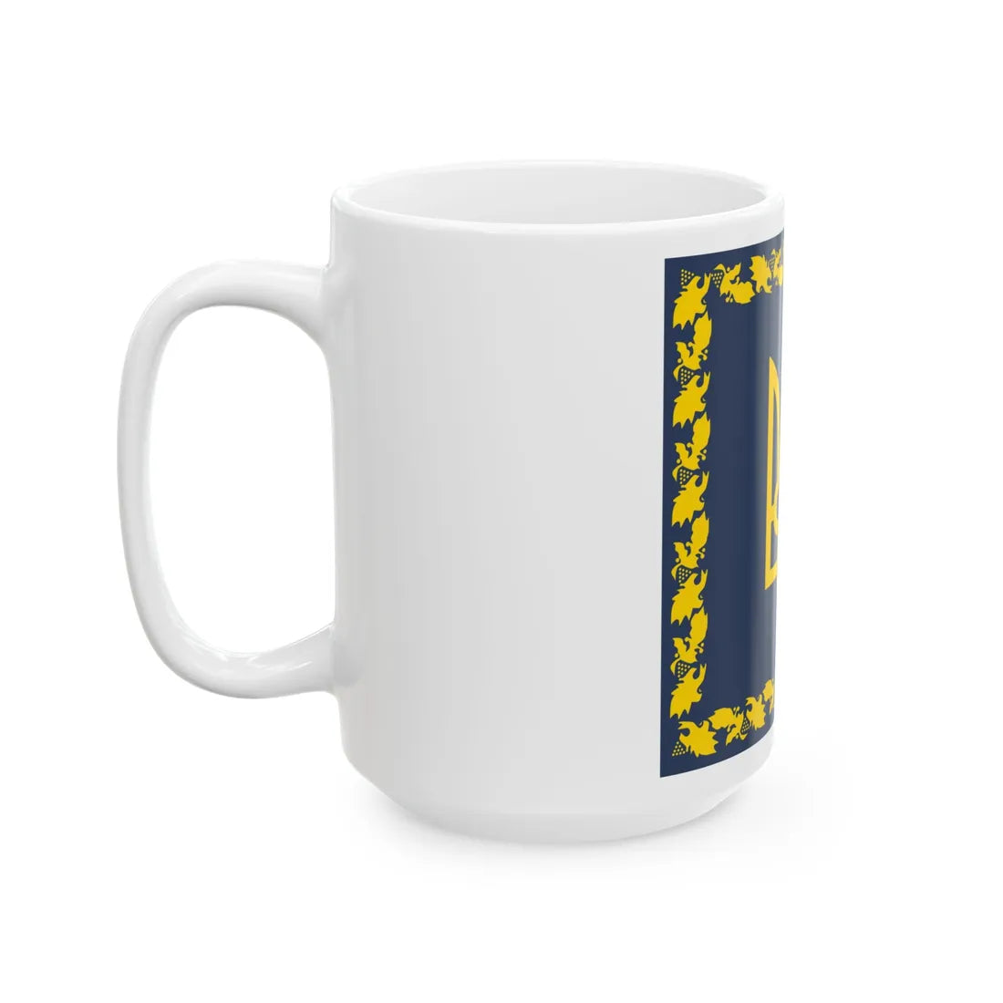 Flag of the President of Ukraine dark shade variant (Ukraine) White Coffee Mug - Go Mug Yourself