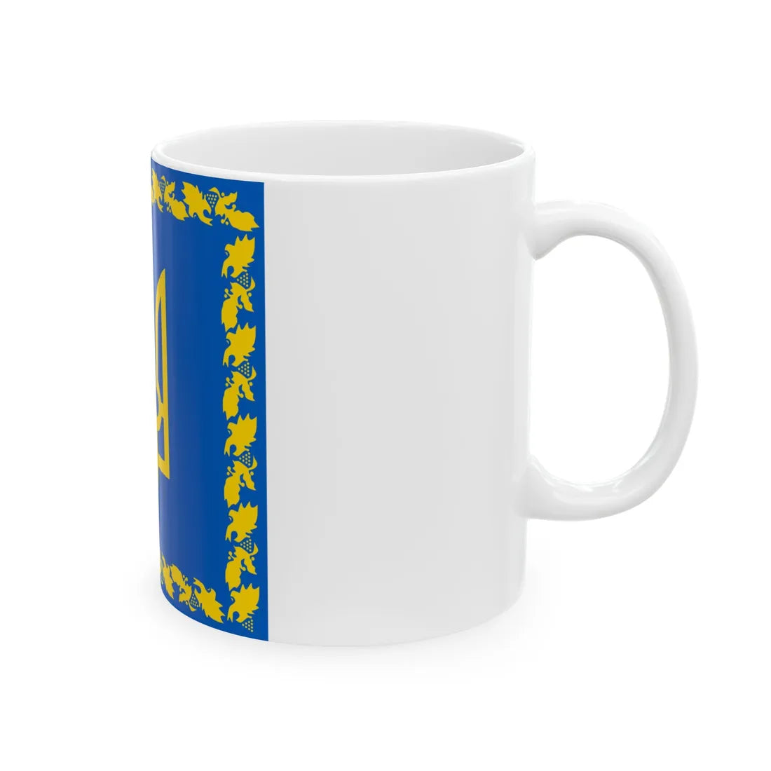 Flag of the President of Ukraine (Ukraine) White Coffee Mug - Go Mug Yourself